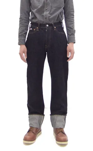 Studio D'artisan Jeans Men's Regular Straight Fit Button-Fly 15oz. Jpanese Selvedge Denim Jean Pants SDA SD-101 One-Wash
