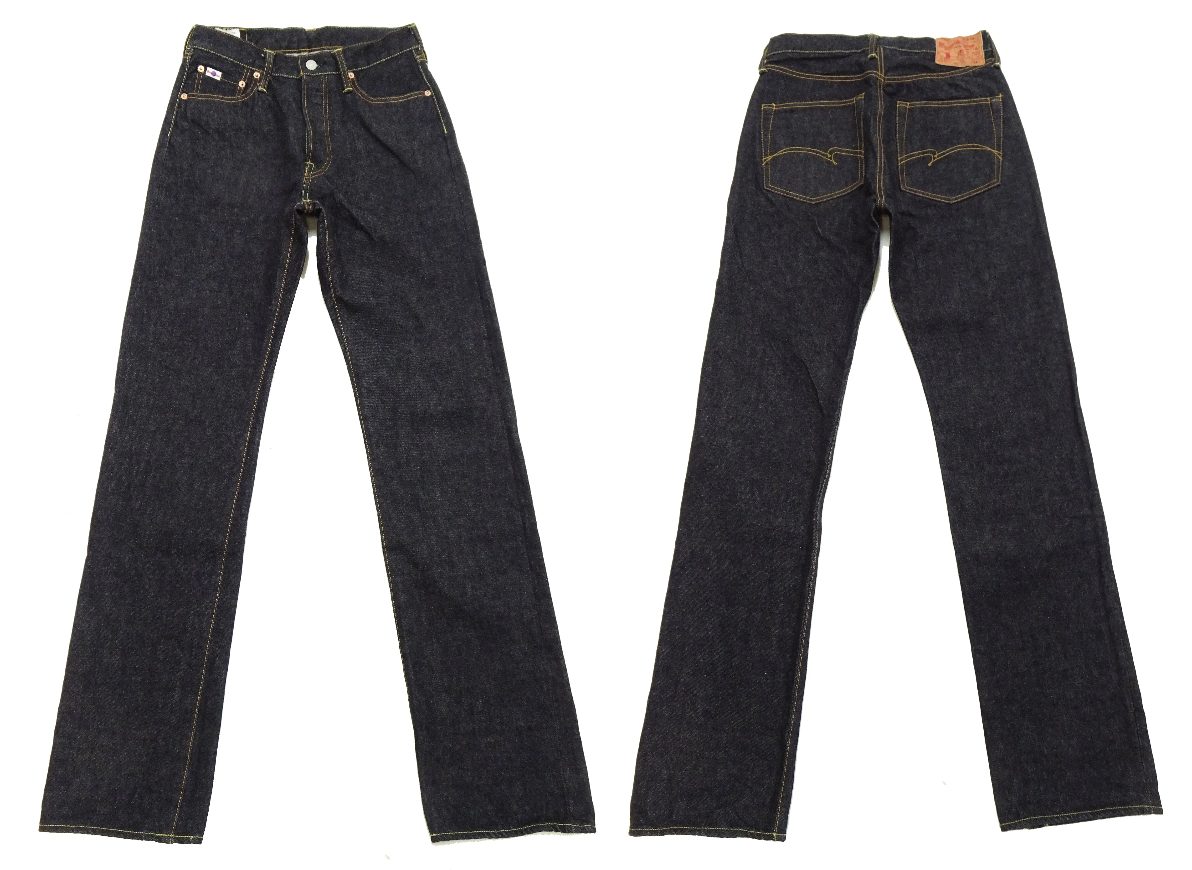 Studio D'artisan Jeans Men's Regular Straight Fit Button-Fly 15oz. Jpanese Selvedge Denim Jean Pants SDA SD-101 One-Wash