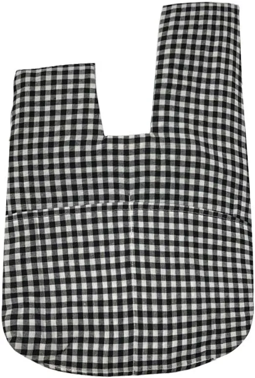 Stylish Cotton Japanese Pattern Wrist Bag Sleeve Knot Pouch Portable Canvas Tote Purse for Female, Women