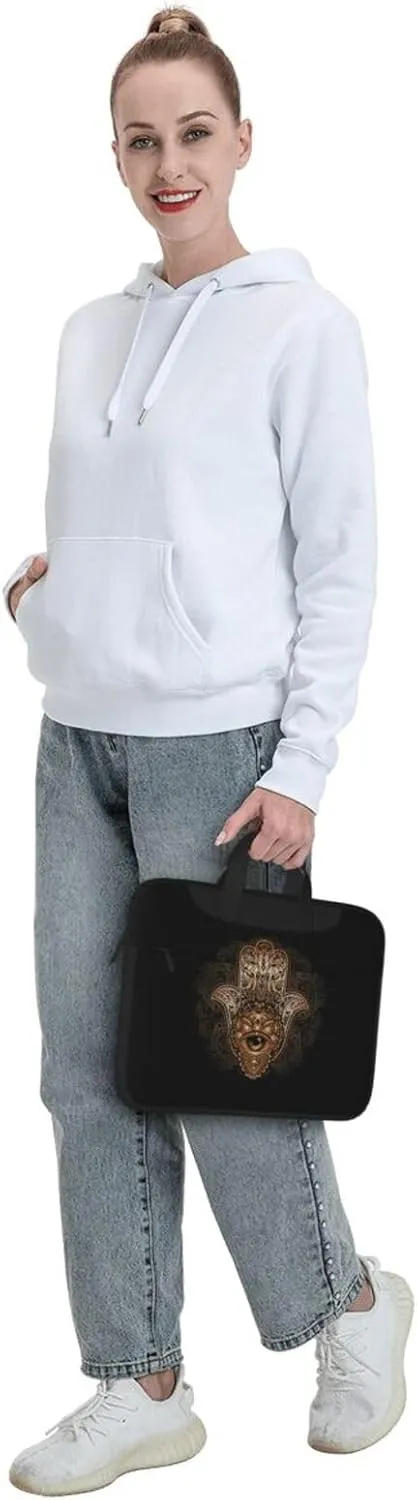 Sun And Palm Trees Laptop Bag Classic Slim Briefcase Messenger Bag, Spacious, Ergonomic