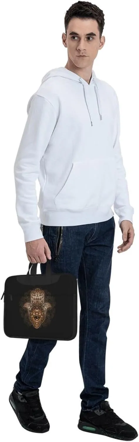 Sun And Palm Trees Laptop Bag Classic Slim Briefcase Messenger Bag, Spacious, Ergonomic