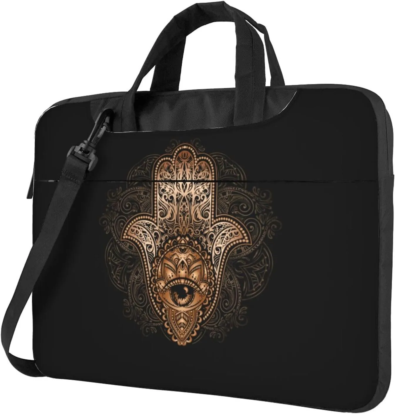 Sun And Palm Trees Laptop Bag Classic Slim Briefcase Messenger Bag, Spacious, Ergonomic