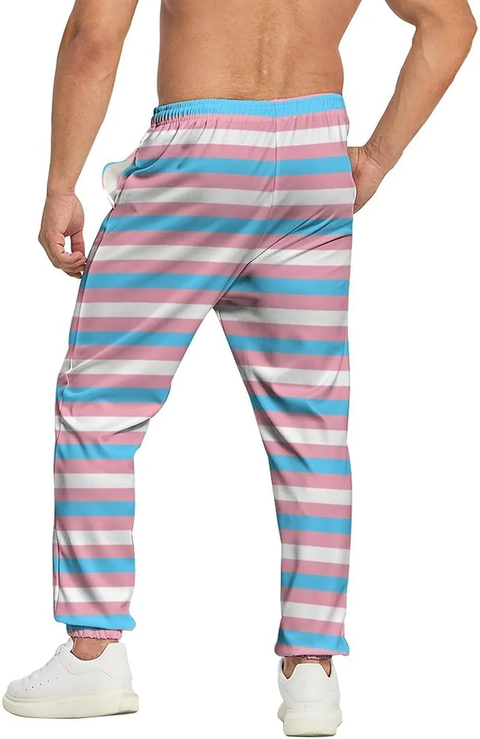 Sweatpants for Men Joggers Pant 3D Printed Sports Pants Workout Pants with 2 Side Pockets