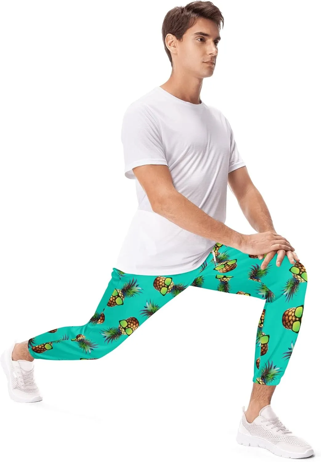 Sweatpants for Men Joggers Pant 3D Printed Sports Pants Workout Pants with 2 Side Pockets