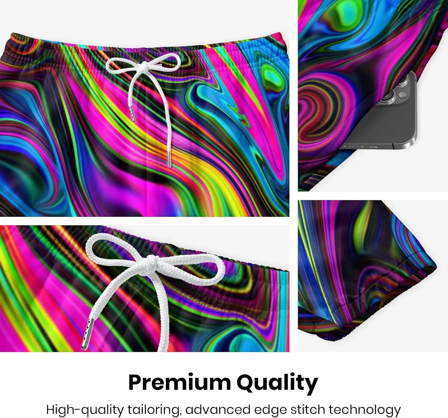 Sweatpants for Men Joggers Pant 3D Printed Sports Pants Workout Pants with 2 Side Pockets