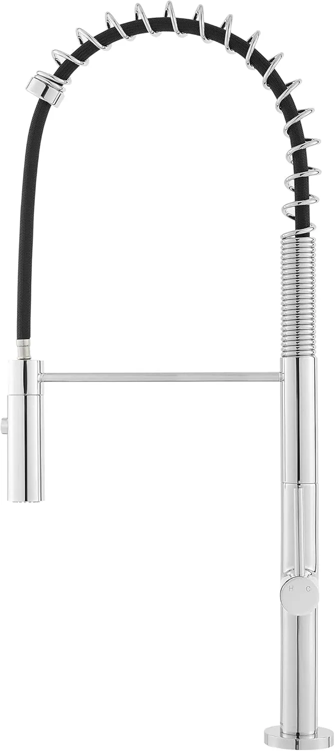 Swiss Madison SM-KF72C Chalet Single Handle, Pull-Down Kitchen Faucet in Chrome