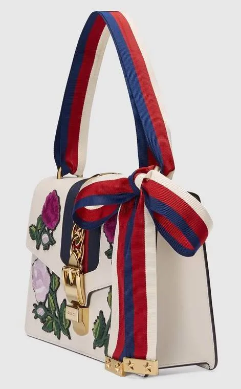 Sylvie Floral Embroidered Small Shoulder Bag