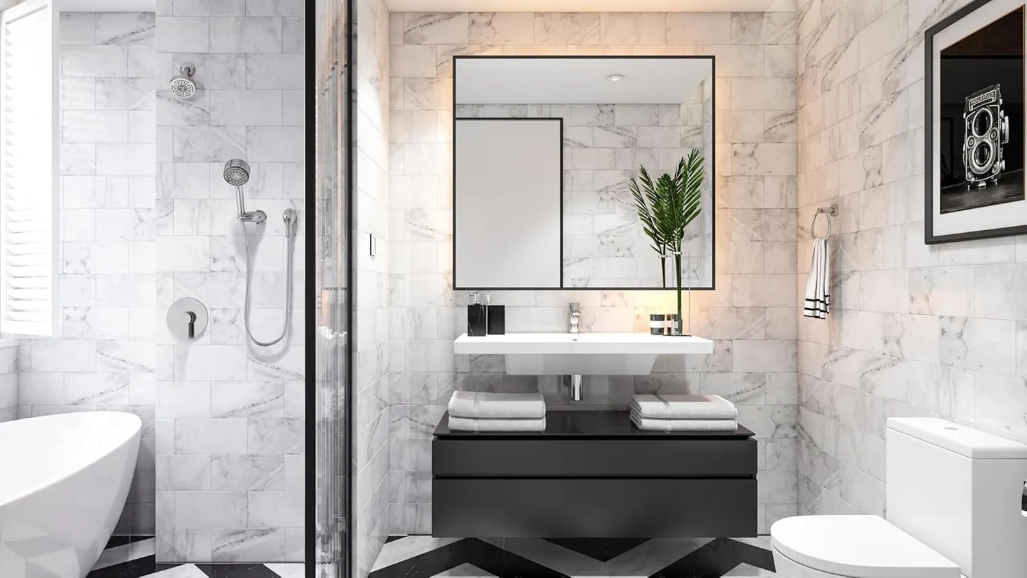 Symmons Identity Single-Hole Single-Handle Bathroom Faucet with Push Pop Drain in Polished Chrome (1.0 GPM)