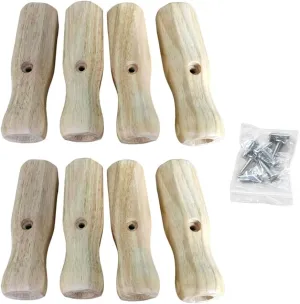 Table Soccer Handle, 8Pcs Wood Soccer Handle Grip Foosball Table Top Game Replacement Handle Part Foosball Accessories