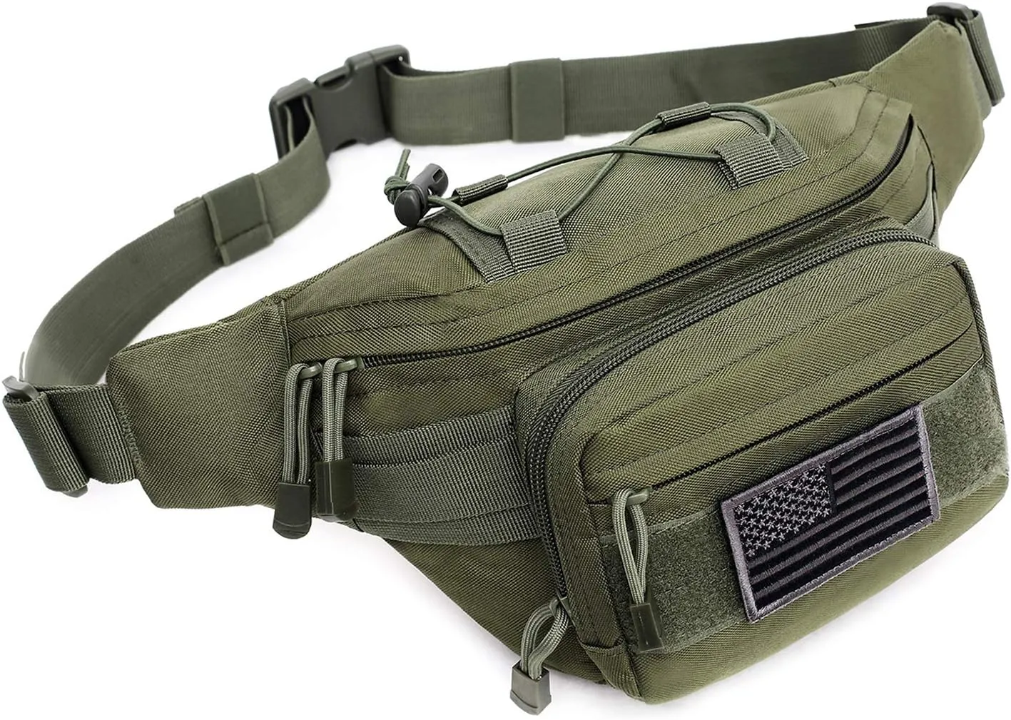 Tactical Fanny Pack Military Waist Bag Pack Hip Bum EDC Bag with Adjustable Strap for Camping Hiking Hunting