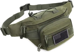 Tactical Fanny Pack Military Waist Bag Pack Hip Bum EDC Bag with Adjustable Strap for Camping Hiking Hunting