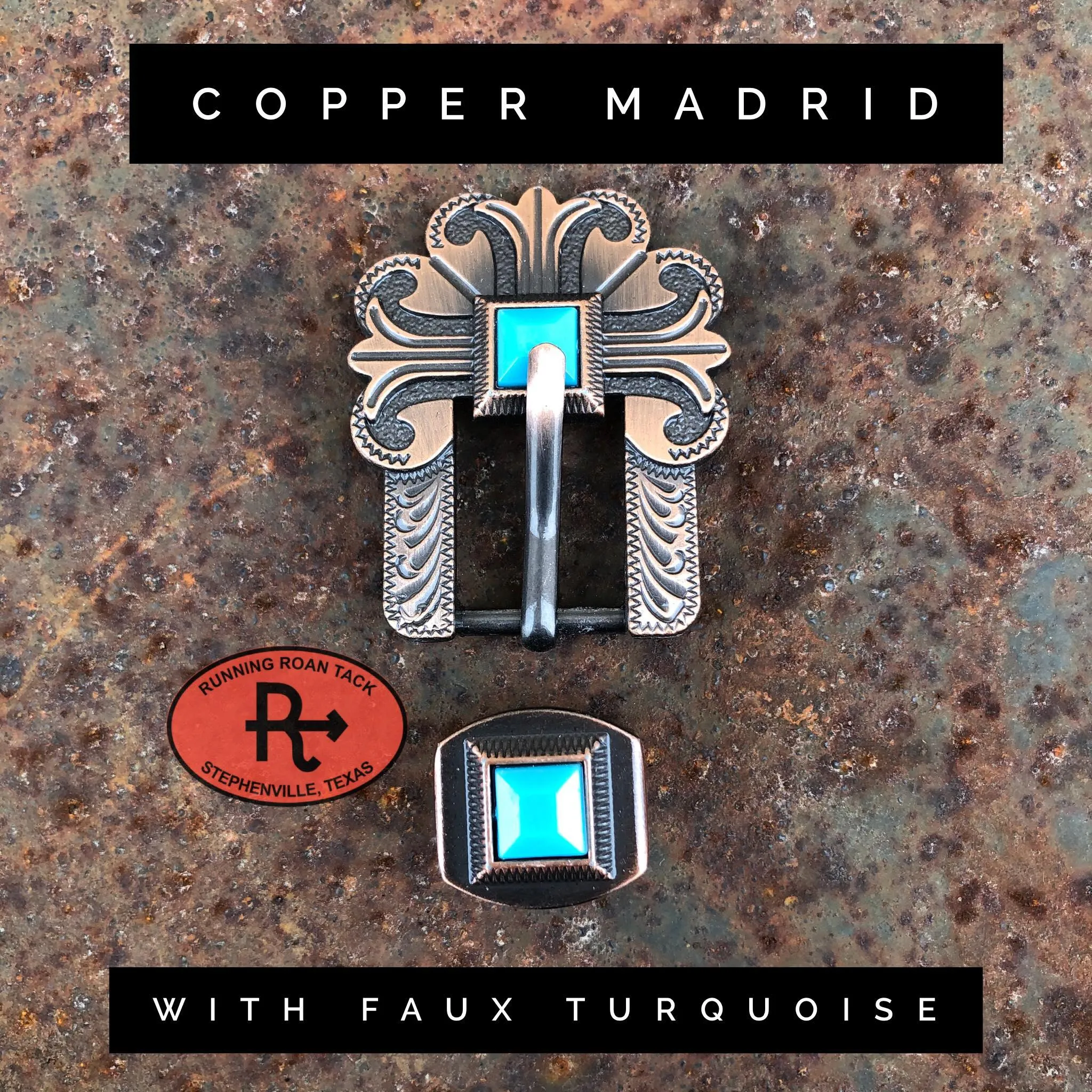 Teal Rose Mini Saddle Bag with Your Choice of Buckle and Fringe for Phone, Keys, Roping Powder, etc