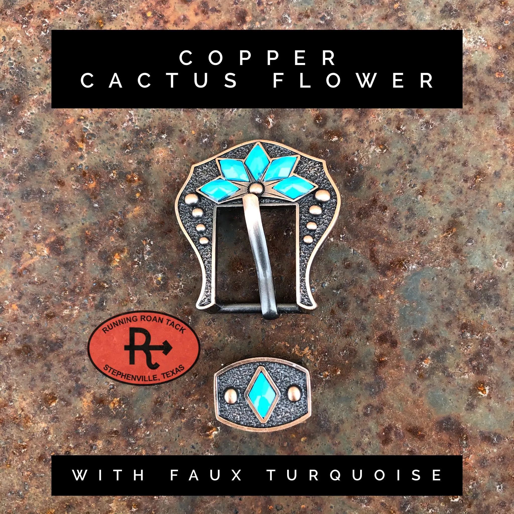 Teal Rose Mini Saddle Bag with Your Choice of Buckle and Fringe for Phone, Keys, Roping Powder, etc
