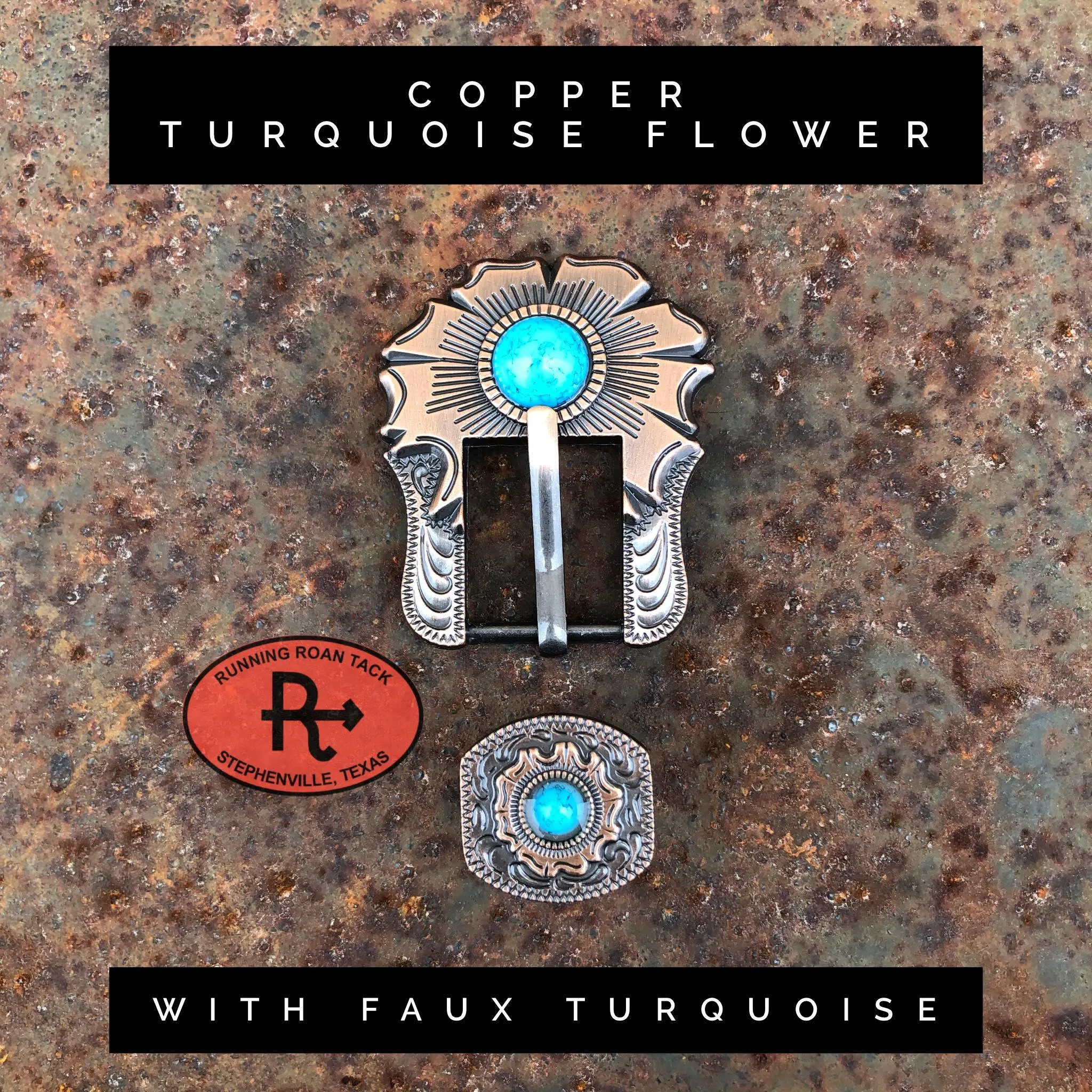 Teal Rose Mini Saddle Bag with Your Choice of Buckle and Fringe for Phone, Keys, Roping Powder, etc