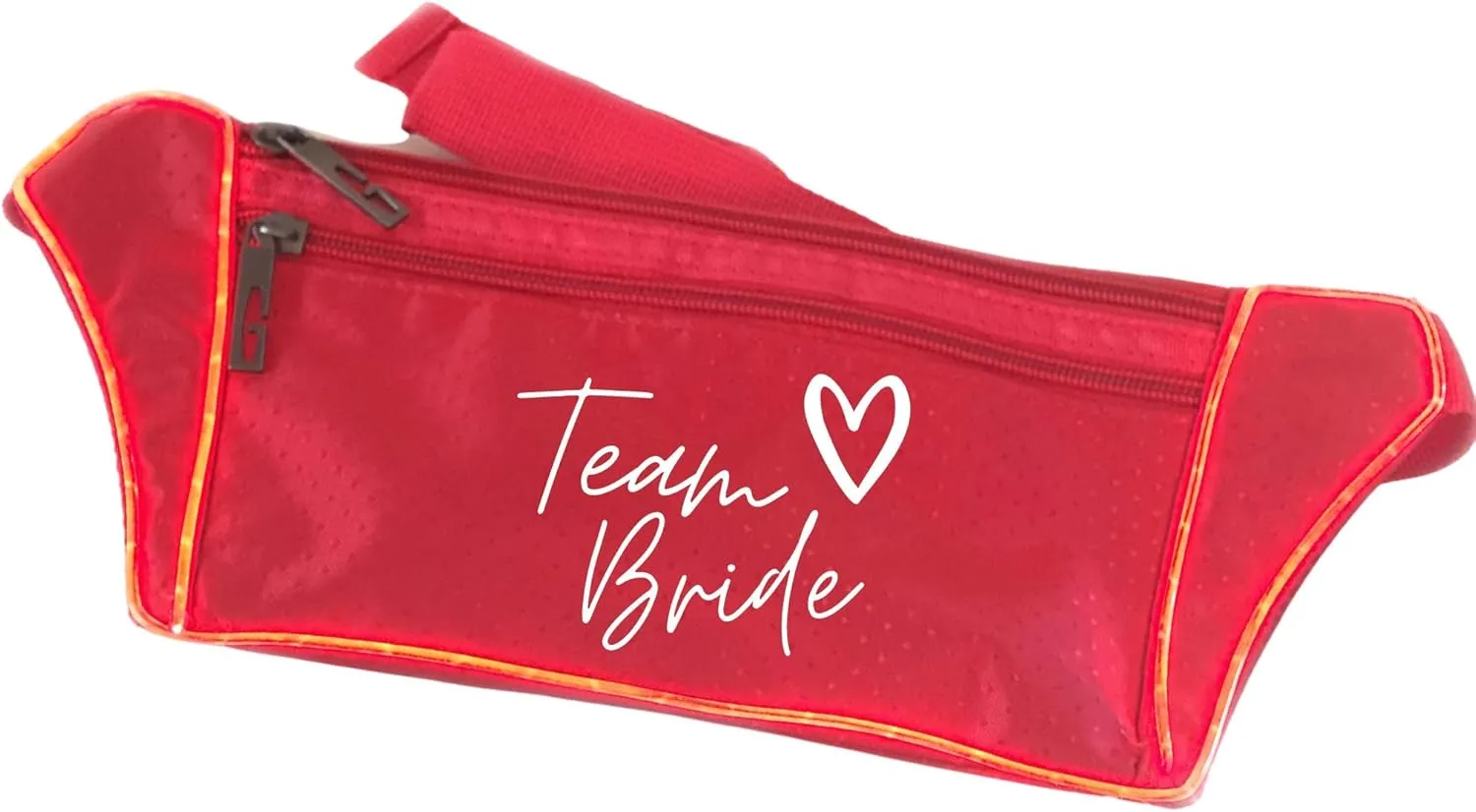 Team Bride <3 Light Up Fanny Pack (Red)