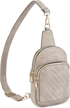 Telena Sling Bag for Women Crossbody Bags Fanny Packs for Women Cross Body Waist Pack with Detachable Strap