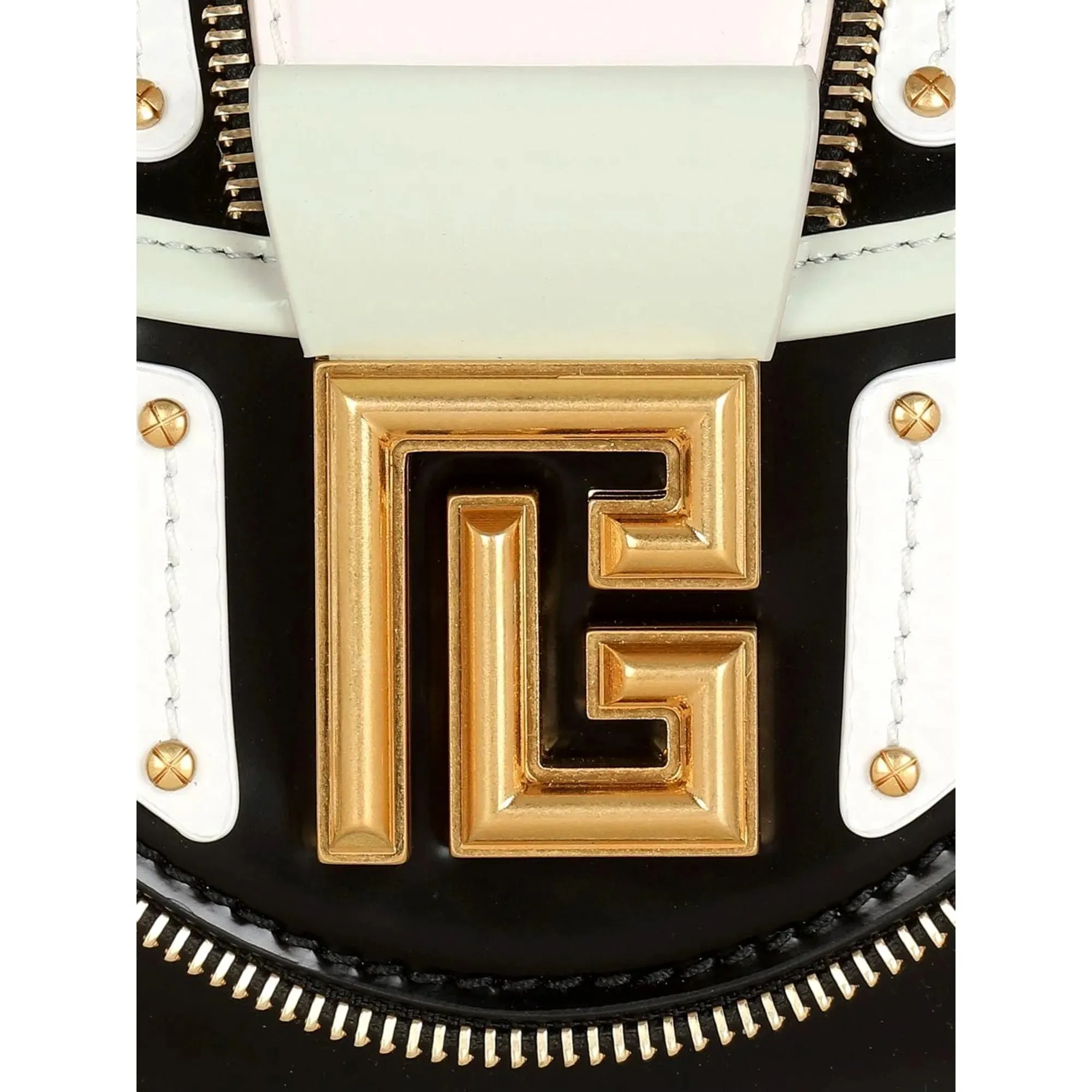The Balmain Blaze Mint Green Leather Baguette Top Handle Crossbody Bag