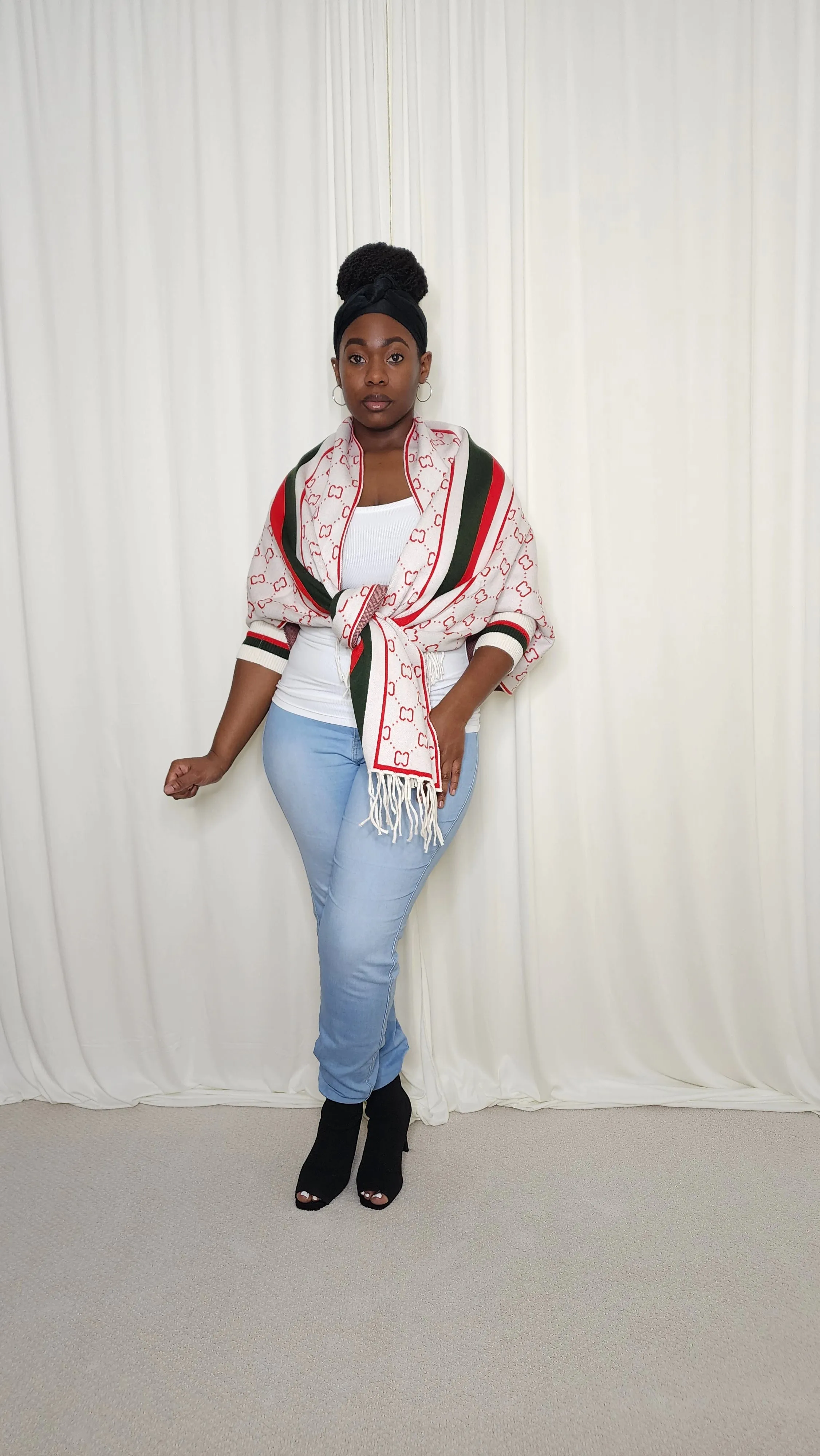 The Luxe Fringe Poncho- Cream