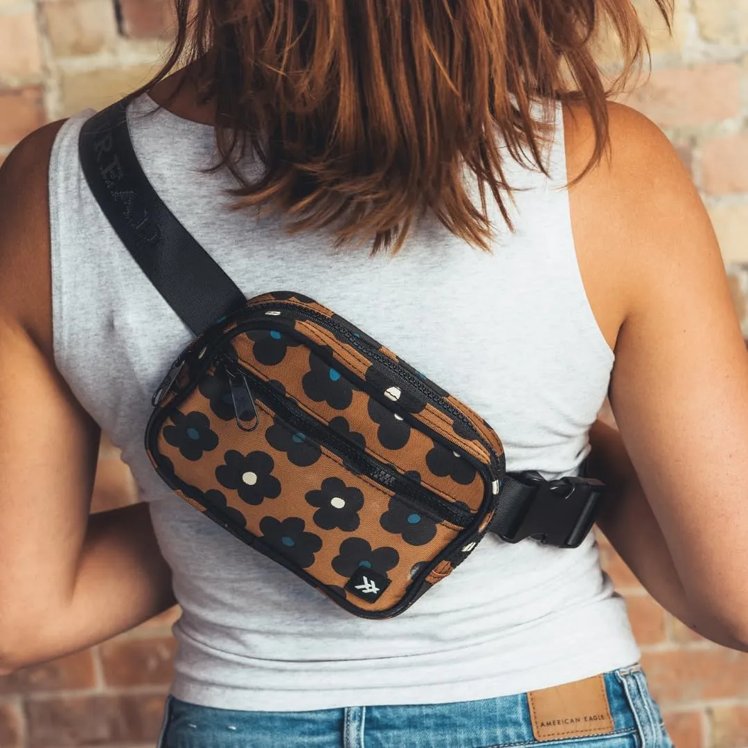 Thread Wallets Fanny Pack Small Travel Crossbody Bags for Women, Men - Durable, Stylish, Convenient Womens & Mens Cross Body Sling Bag Fanny Pack for Phone & Personal Items (Honey)