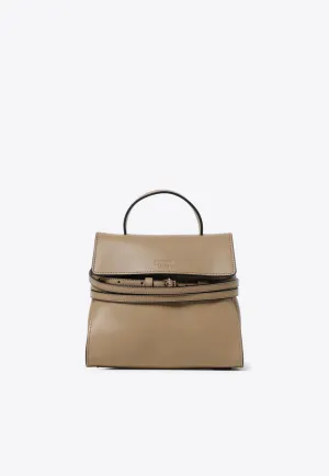 Tie Me Leather Top Handle Bag