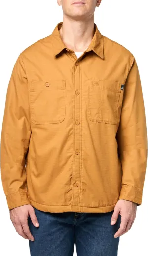 Timberland mens Printed Fleece Lined Overshirt