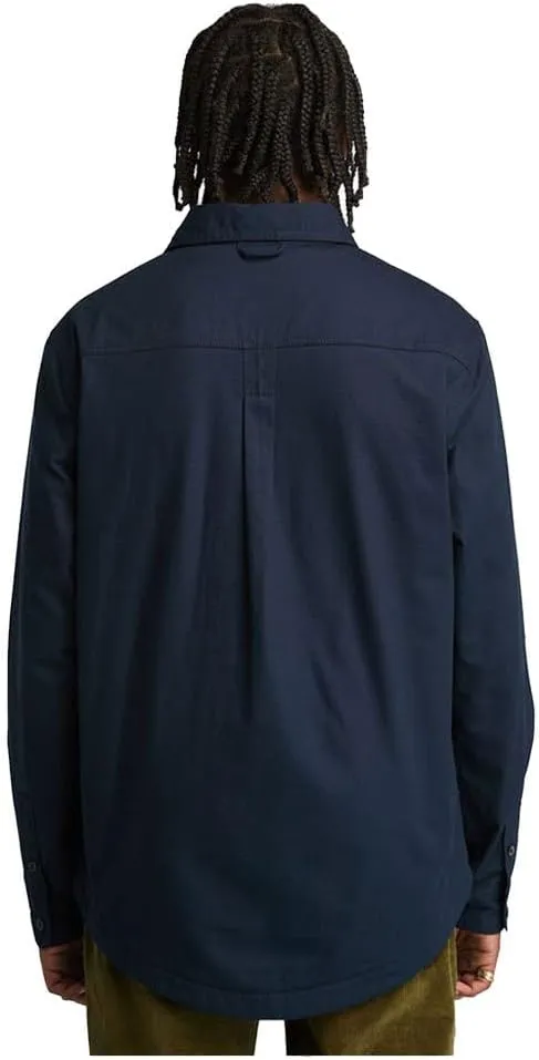 Timberland mens Printed Fleece Lined Overshirt