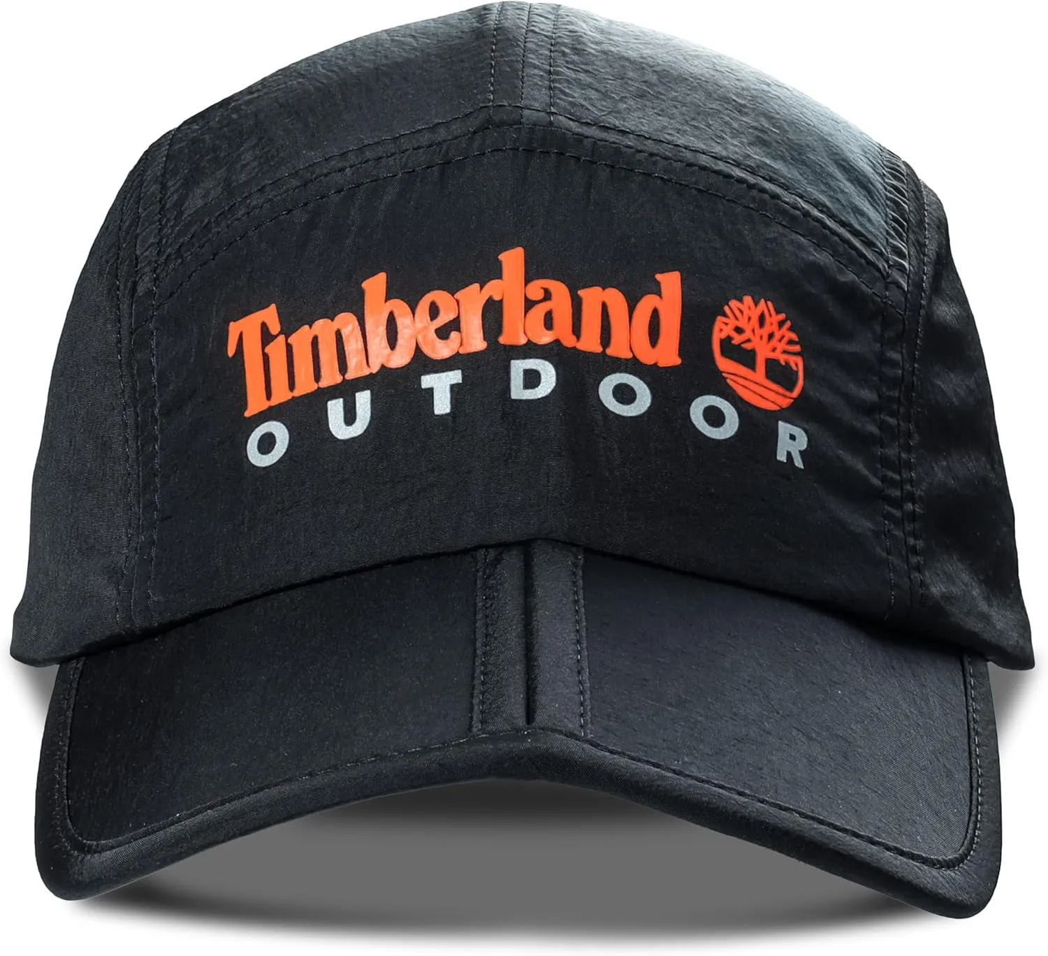 Timberland Split Brim Foldable Camp Hat, Adjustable 5 Panel Hat, Lightweight and Breathable Fabric for Outdoor Adventures