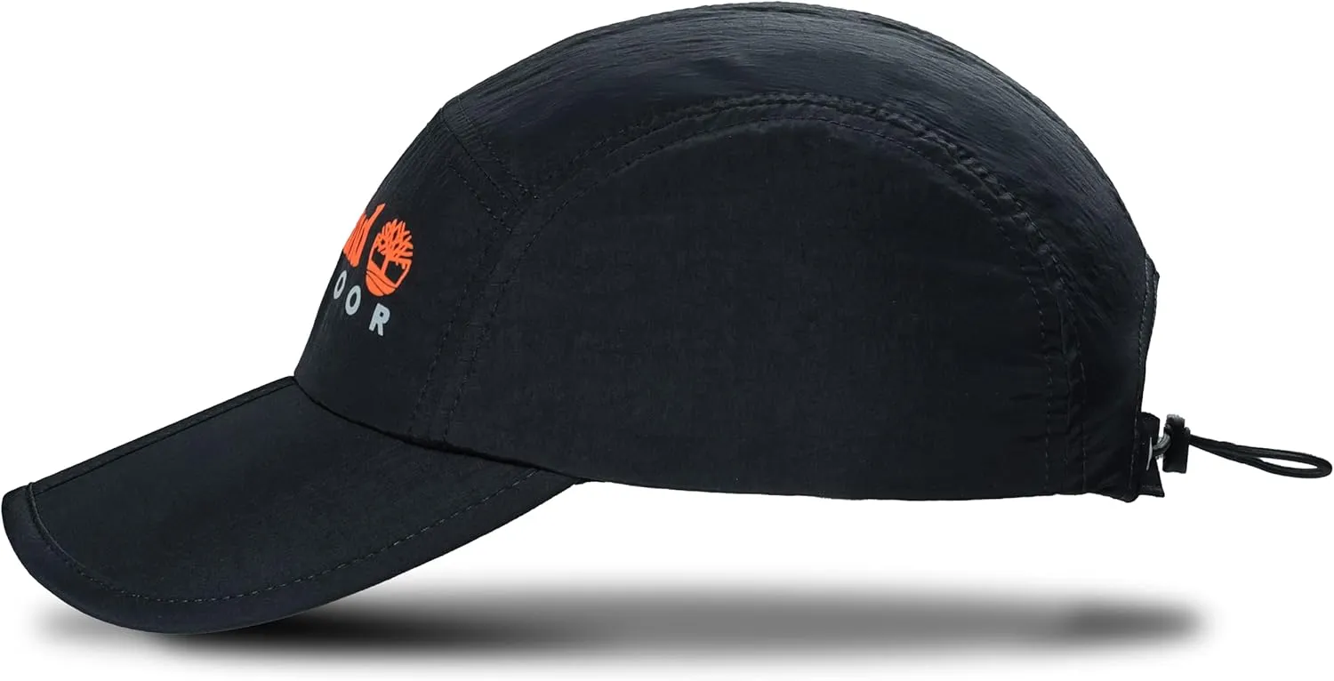 Timberland Split Brim Foldable Camp Hat, Adjustable 5 Panel Hat, Lightweight and Breathable Fabric for Outdoor Adventures