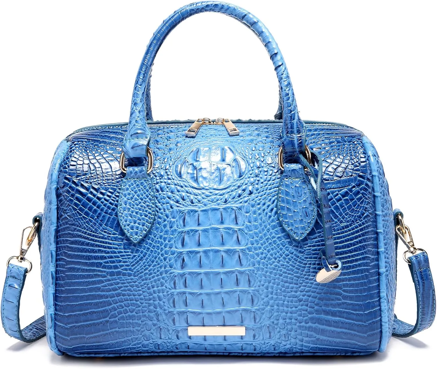 Top-Handle Crocodile Purses For Women Crossbody Leather Bags Trendy Large Capacity Tote with Shoulder Strap