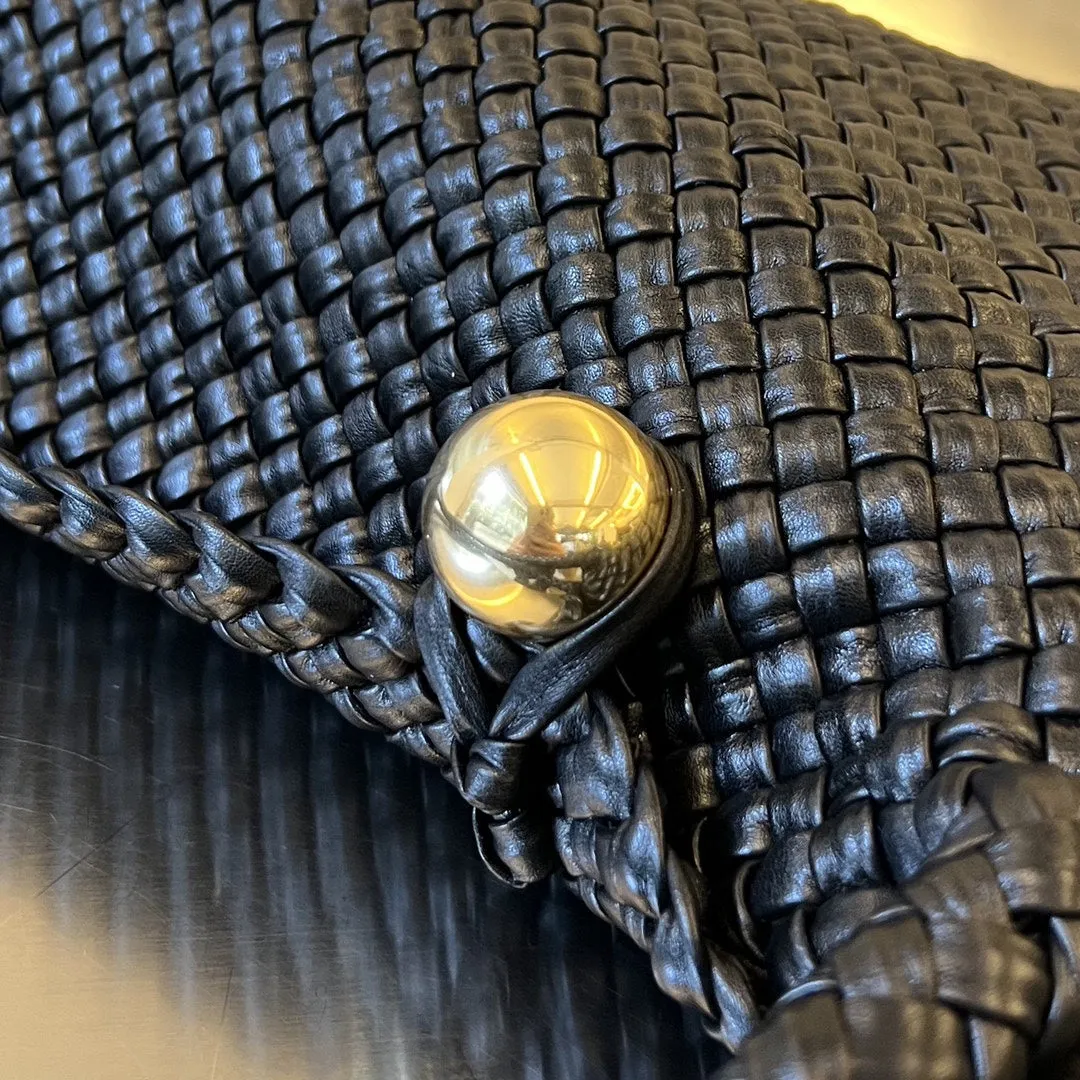 TOSCA CALFSKIN 27 BAG Refined BLACK Veneta IN Bottega Easy tracking