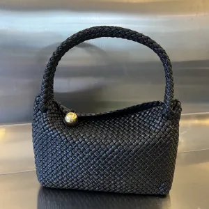 TOSCA CALFSKIN 27 BAG Refined BLACK Veneta IN Bottega Easy tracking