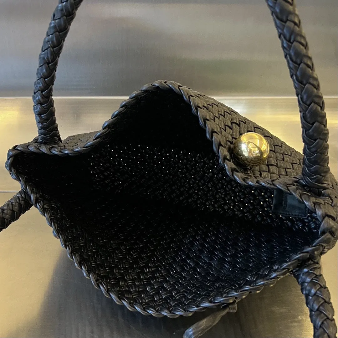 TOSCA CALFSKIN 27 BAG Refined BLACK Veneta IN Bottega Easy tracking