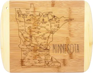 Totally Bamboo A Slice of Life Minnesota State Serving and Cutting Board, 11" x 8.75"