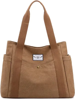Tote Bags for Women Canvas Tote Purses Shoulder Bag Medium Handbag Top Handle Work Bags