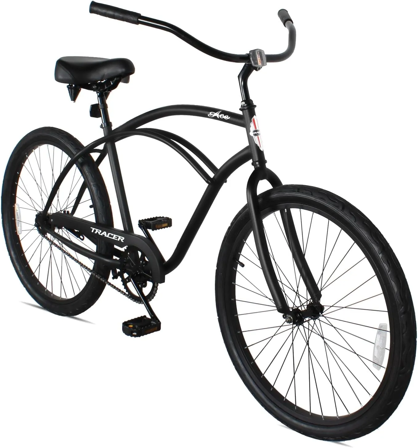 Tracer ACE 26in Single Speed Beach Cruiser Bike with Coaster Brake for Mens and Womens -Multiple Colors