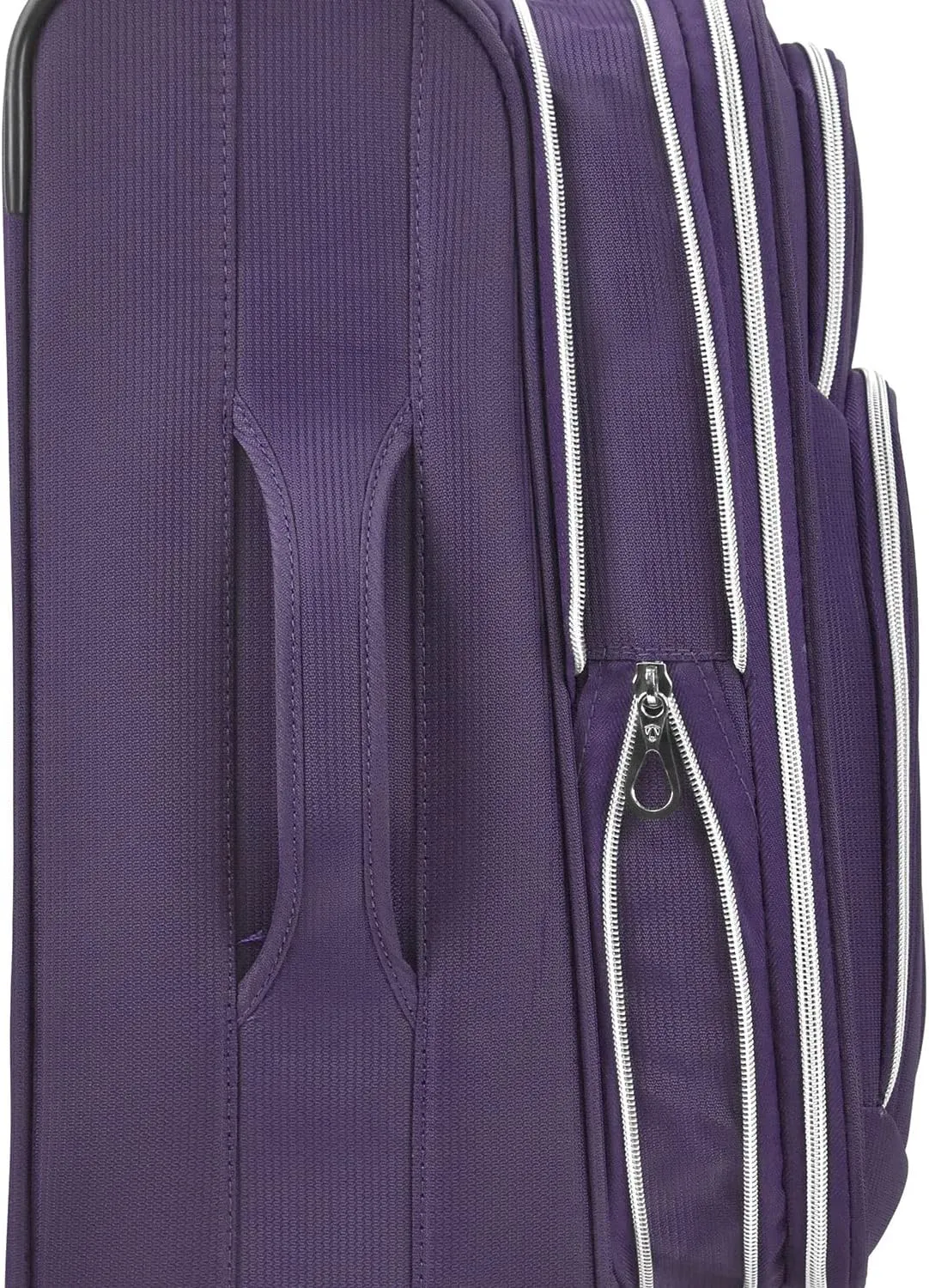 Traveler's Choice Lares Softside Expandable Luggage with Spinner Wheels, Purple, Checked 30-Inch