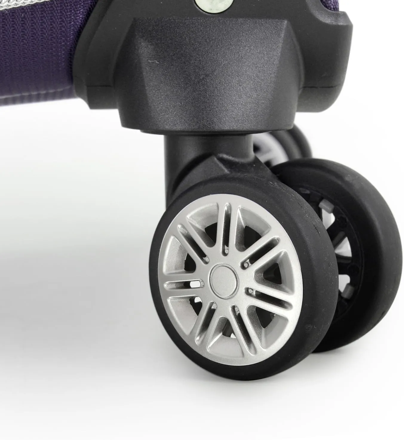 Traveler's Choice Lares Softside Expandable Luggage with Spinner Wheels, Purple, Checked 30-Inch