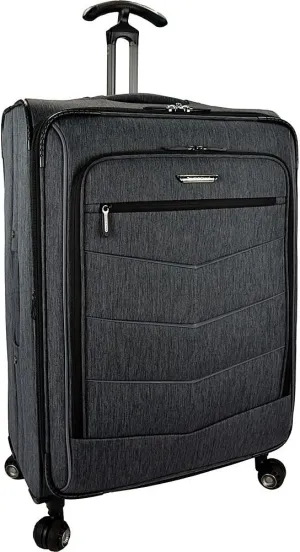 Traveler's Choice T-Cruiser Expandable Spinner Luggage, Gray, Silverwood Softside (30-Inch)