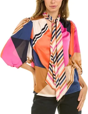 Trina Turk Women's Printed Georgette Blouse
