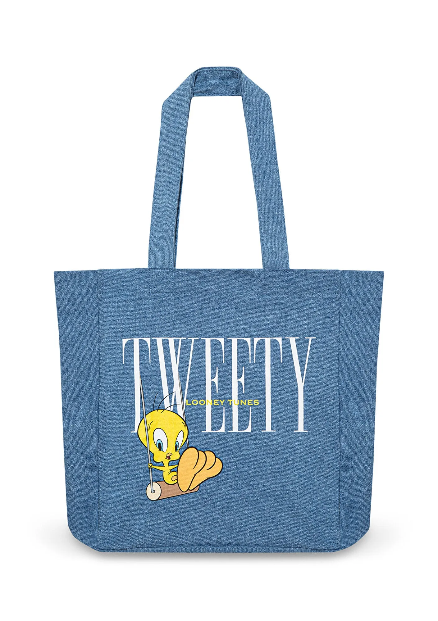 Tweety Printed Indigo Shopper Bag