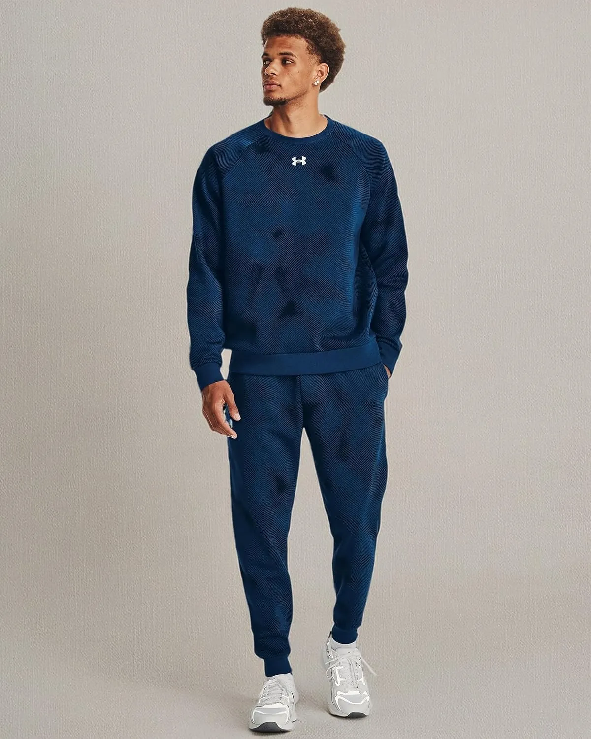 Under Armour Men's Rival Fleece Printed Crew