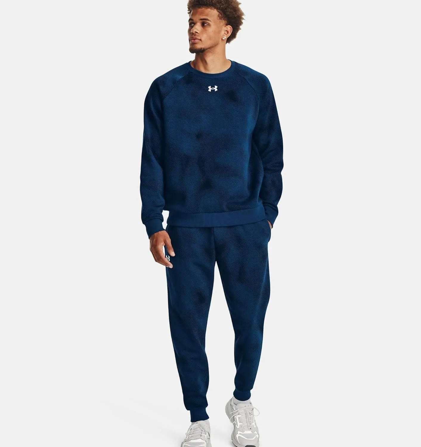 Under Armour Men's Rival Fleece Printed Crew