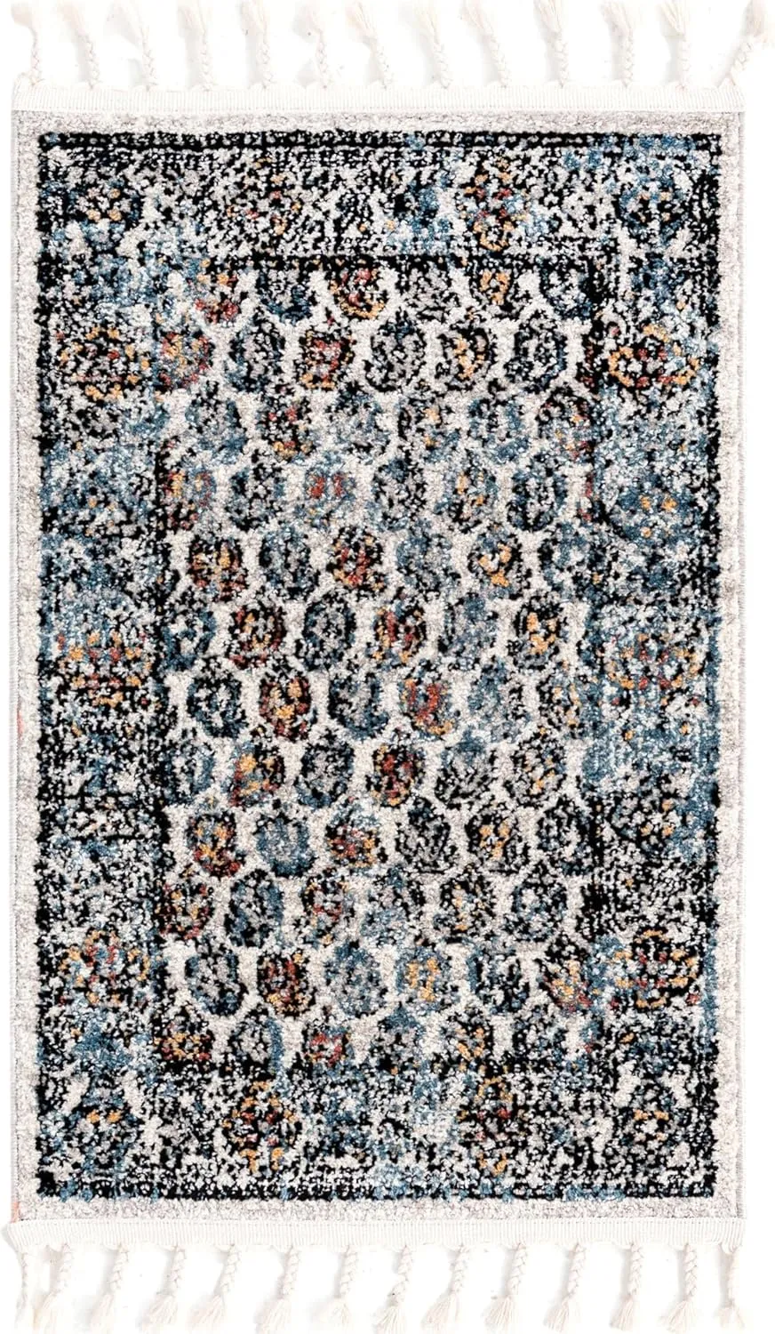 Unique Loom Aramis Collection Area Rug - Solal (2' x 3' 1" Rectangle, Multi/ Black)