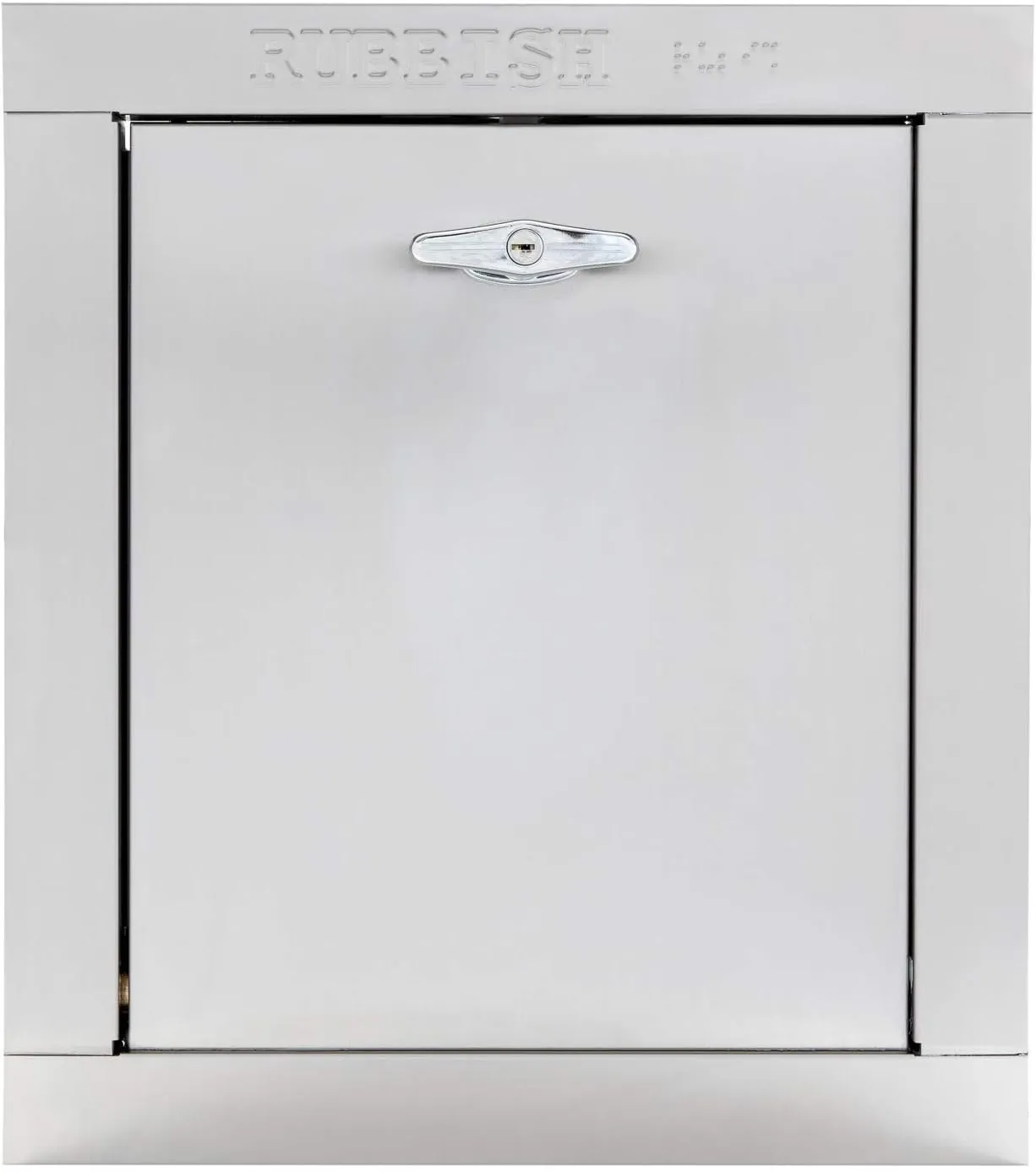 Universal Stainless Steel Trash Chute Door -Bottom Hinged, 15"(W) X 18"(H), Self Closing Fire Rated & UL Approved by Oswald Supply