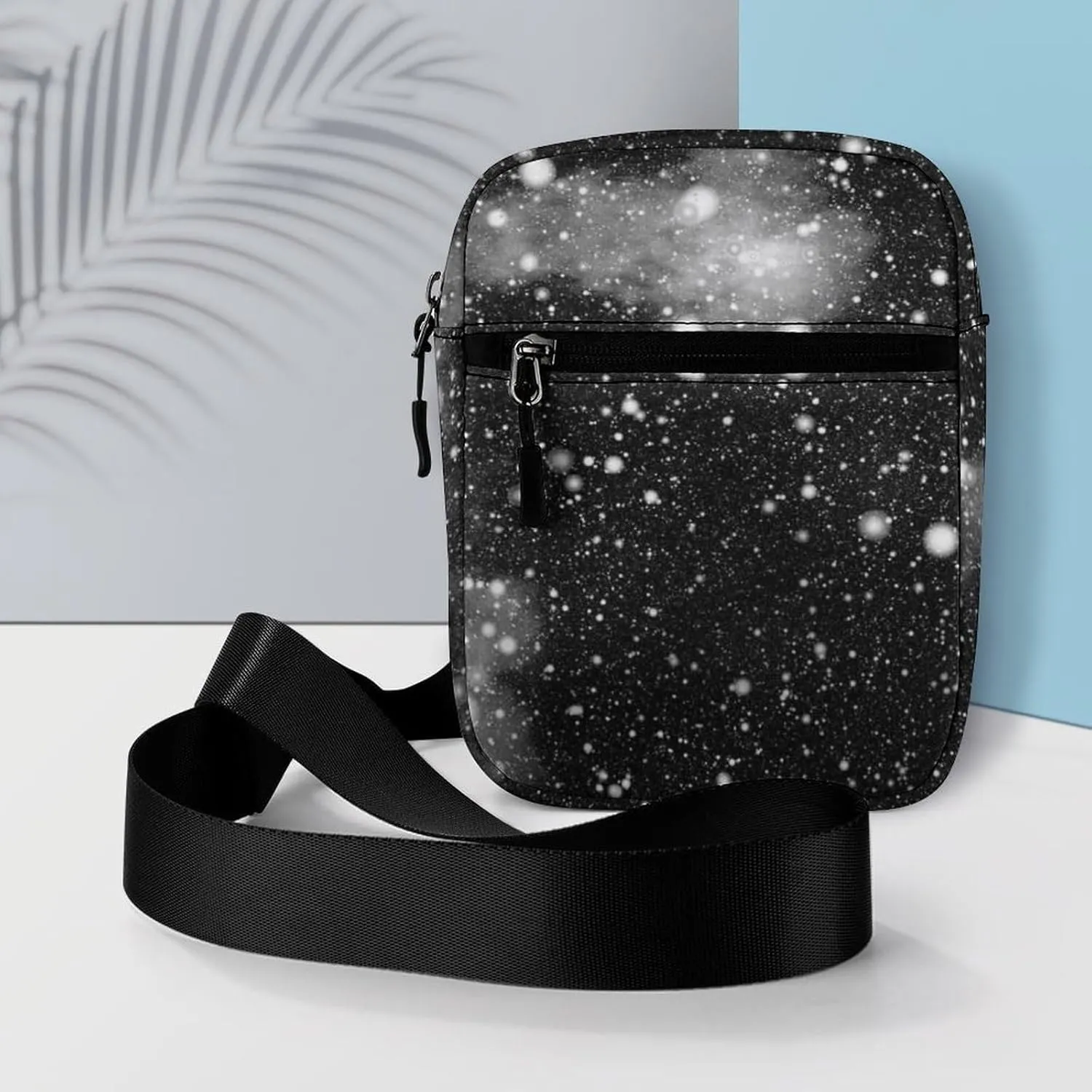 Universe, Nebula Night Starry Sky Rainbow Glittering Galaxy Adjustable Fanny Waist Pack Pouch, Waterproof Crossbody Runners Bag Wallet for Gym Hiking Fitness Women Men 6.1 x 2.2 x 7.9 inch