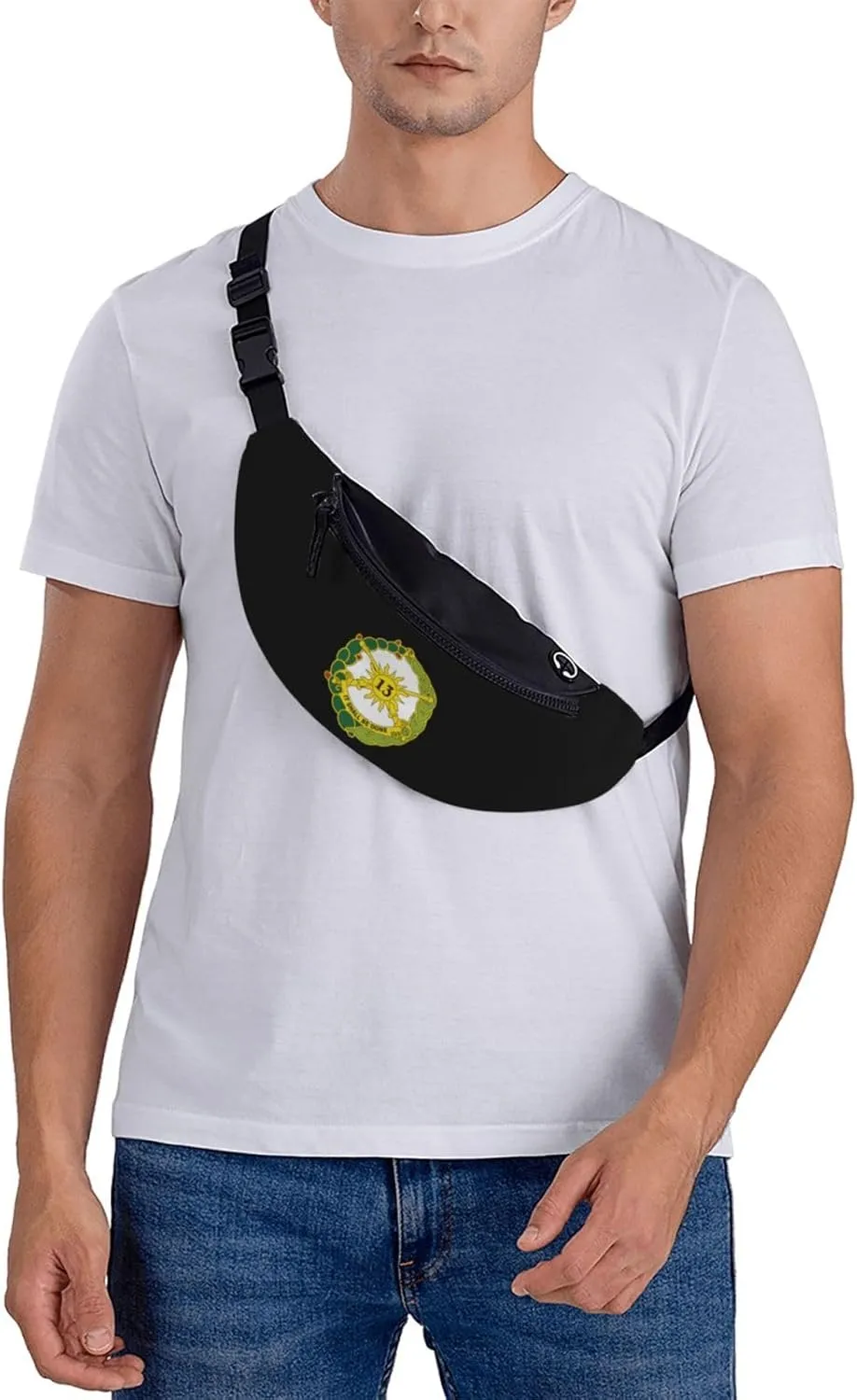Us Army 13th Cavalry Regiment Unisex Leisure Waist Bag Outdoor Sports Running Waist Bag Business Travel Mobile Phone Bag