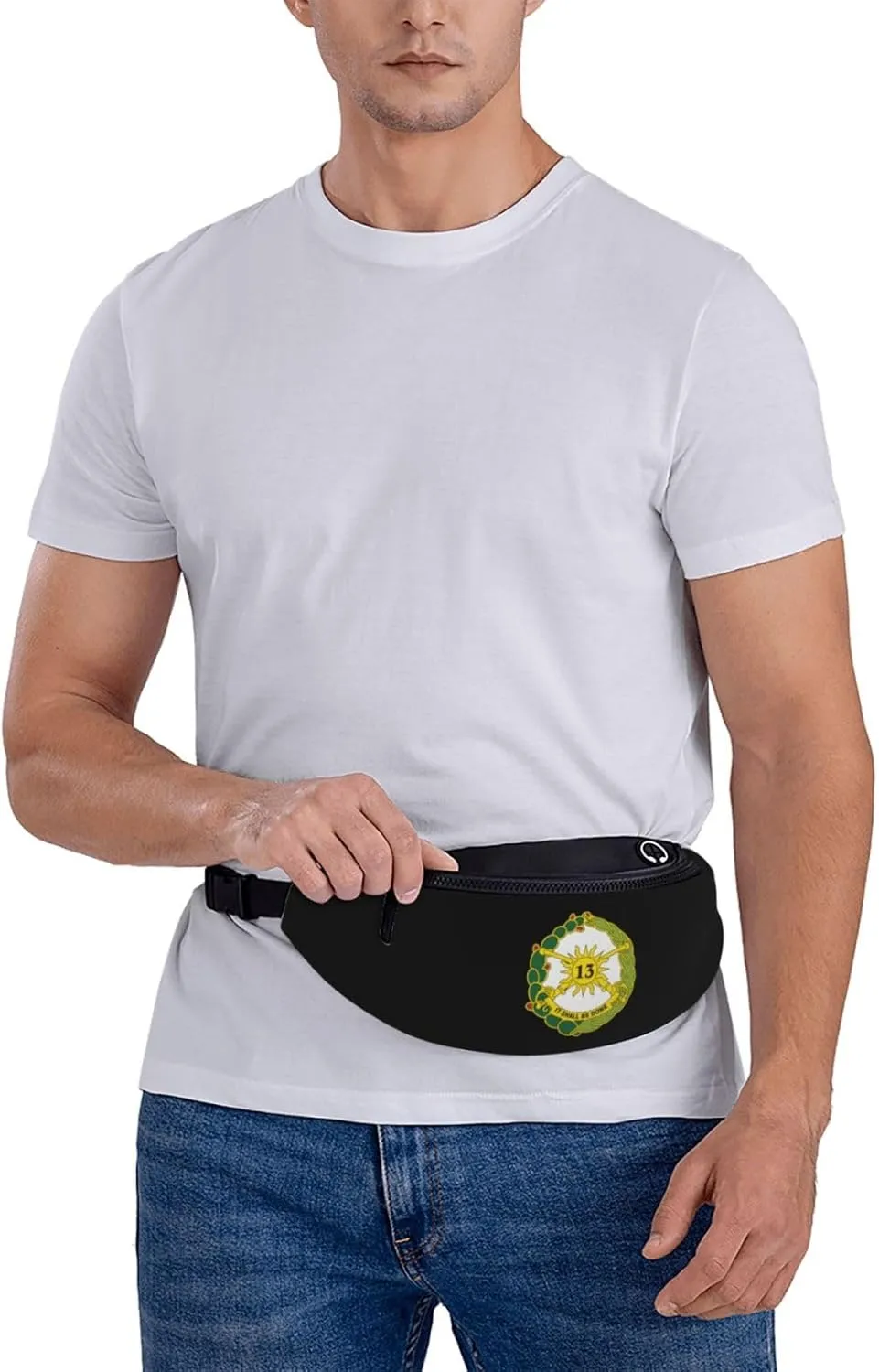 Us Army 13th Cavalry Regiment Unisex Leisure Waist Bag Outdoor Sports Running Waist Bag Business Travel Mobile Phone Bag