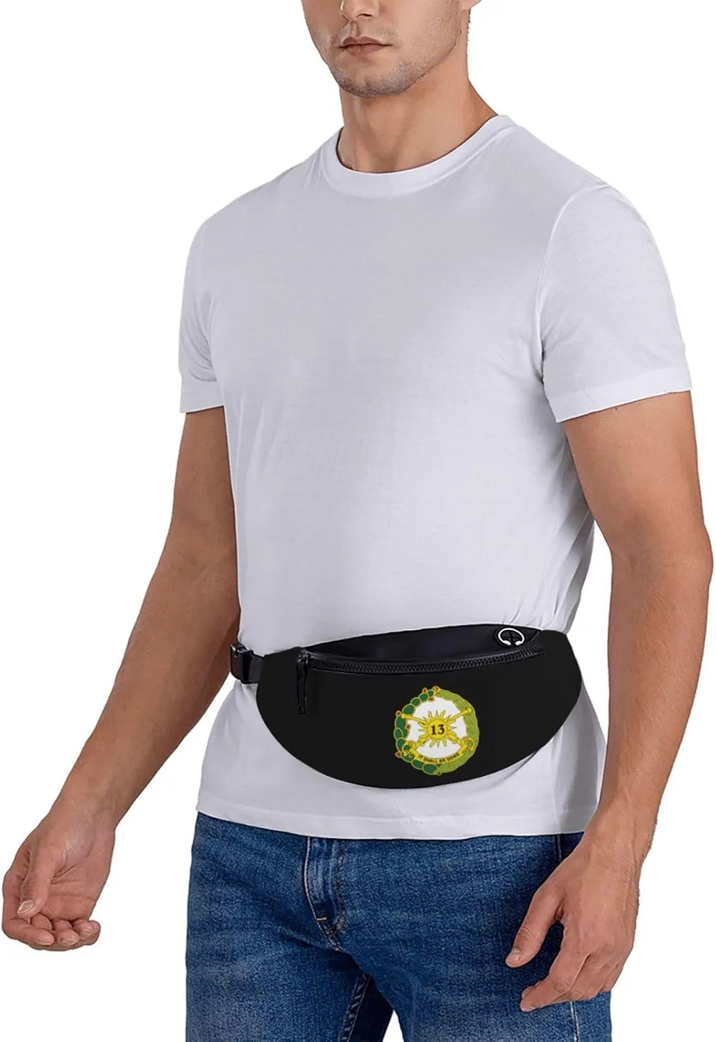 Us Army 13th Cavalry Regiment Unisex Leisure Waist Bag Outdoor Sports Running Waist Bag Business Travel Mobile Phone Bag