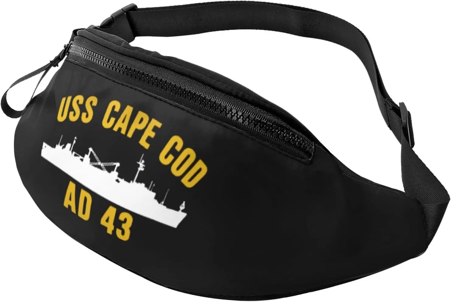 USS Cape Cod Ad 43 Men's and women's fanny packs, teen fashion fanny packs for travel, running, hiking