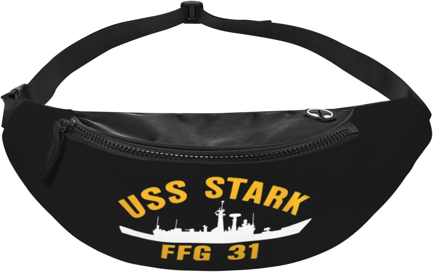 Uss Stark Ffg 31 Adjustable Leisure Waistpack Outdoor Sports Running Waistpack Travel Phone Bag